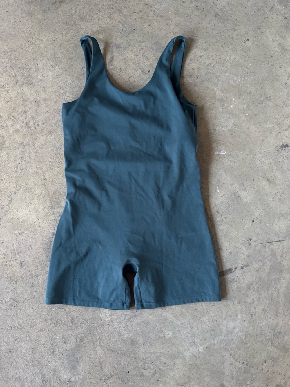 girlfriend collective XL Scoop Neck One-Piece jumpsuit in Green